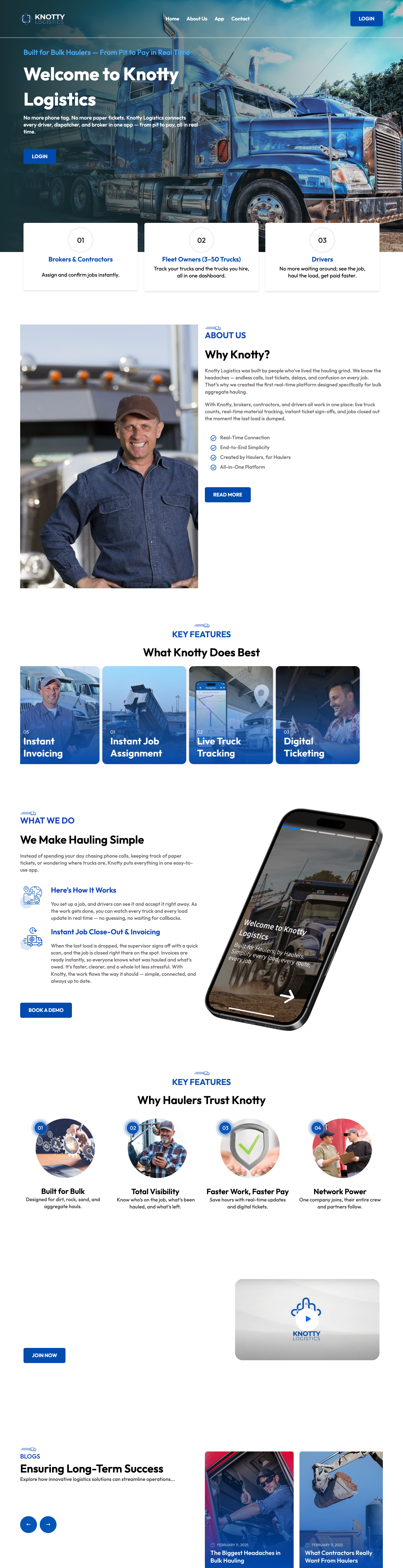 Knotty website preview